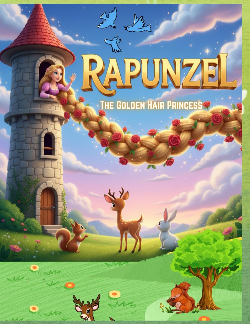Rapunzel The Golden Hair Princess: A Beautifully Illustrated Timeless Princess Fairytale for kids