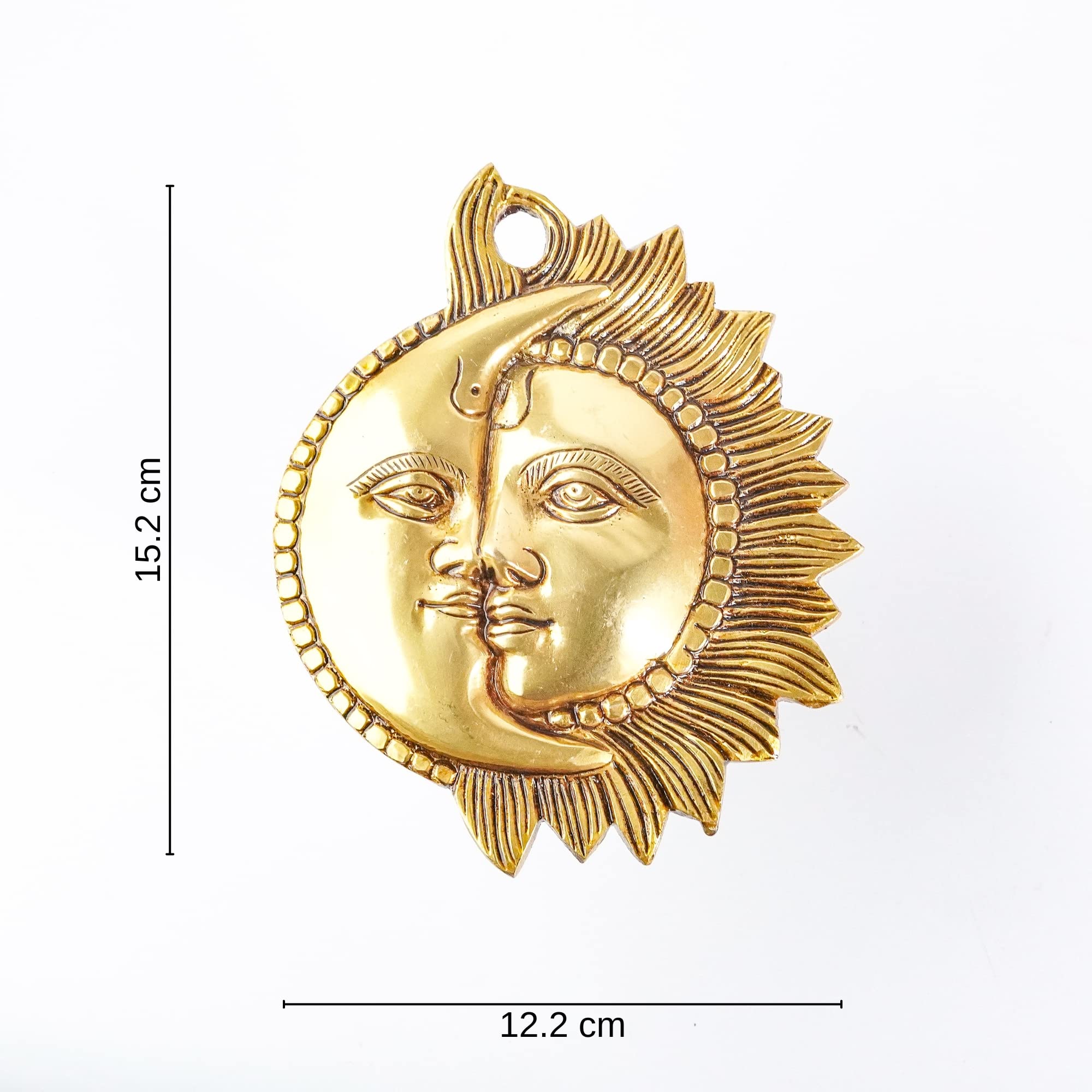 VARYRA Wall Hanging Showpiece of Sun Moon God, Handcrafted living