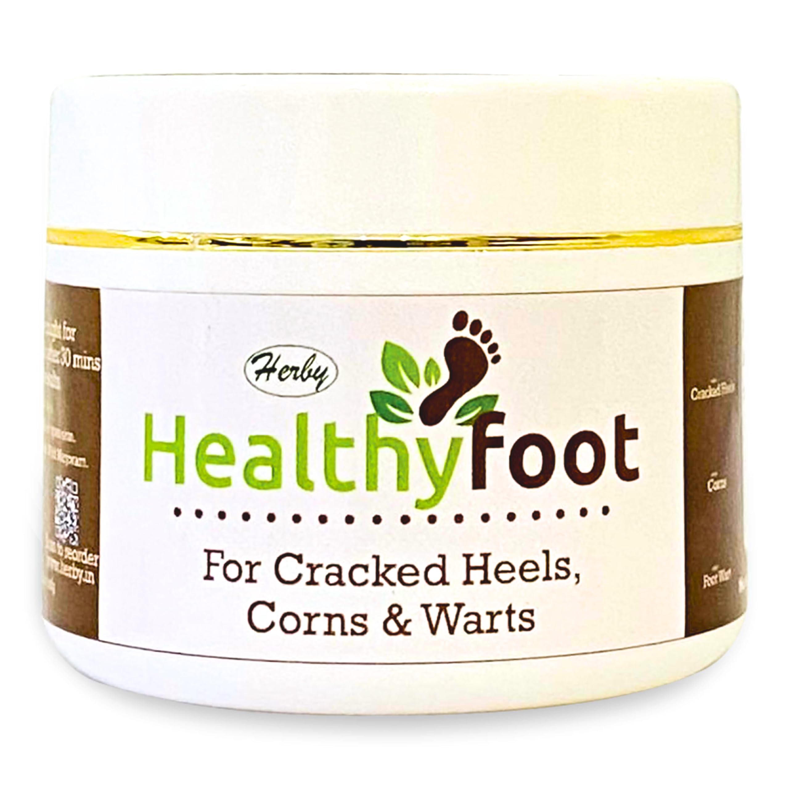 Herby Foot Gel For Cracked Heel & Corns | Removes & Softens | With Goodness of Aloe Vera, Ginger, Pachouli & Wild Marjoram | 100% Natural | 50g-picture-23