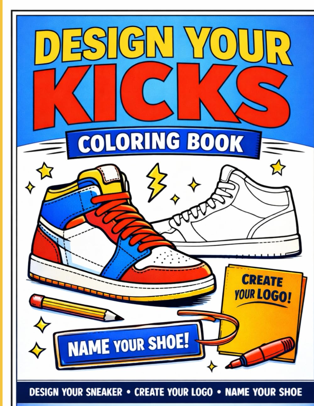 Design your kicks coloring book
