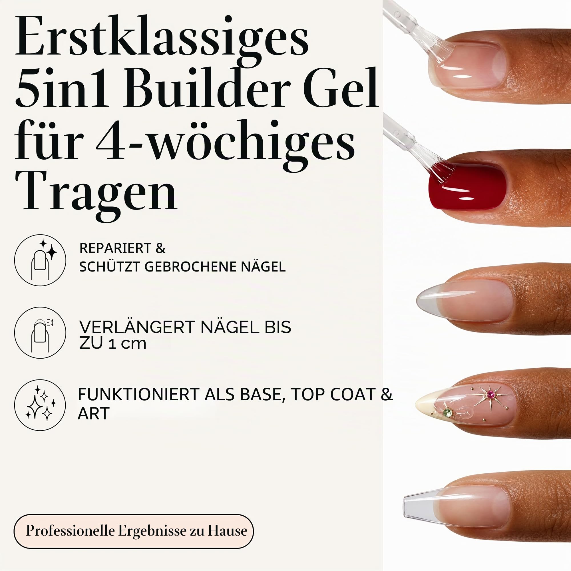 Mylee Nail Set Gelnägel Starterset (Main) - Grande LED-Lampe, 4 Farben Nagellack, Aufbaugel, Top & Base Coat, Prep-Tools & Entferner – Gel Nägel Kit, Nägel Selber Machen Set, Geschenke für Frauen