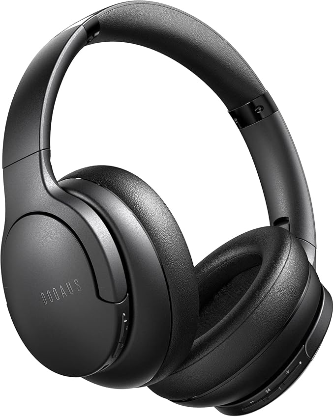 DOQAUS 𝐔𝐩𝐠𝐫𝐚𝐝𝐞𝐝 Bluetooth Headphones Over Ear, 80H Playtime