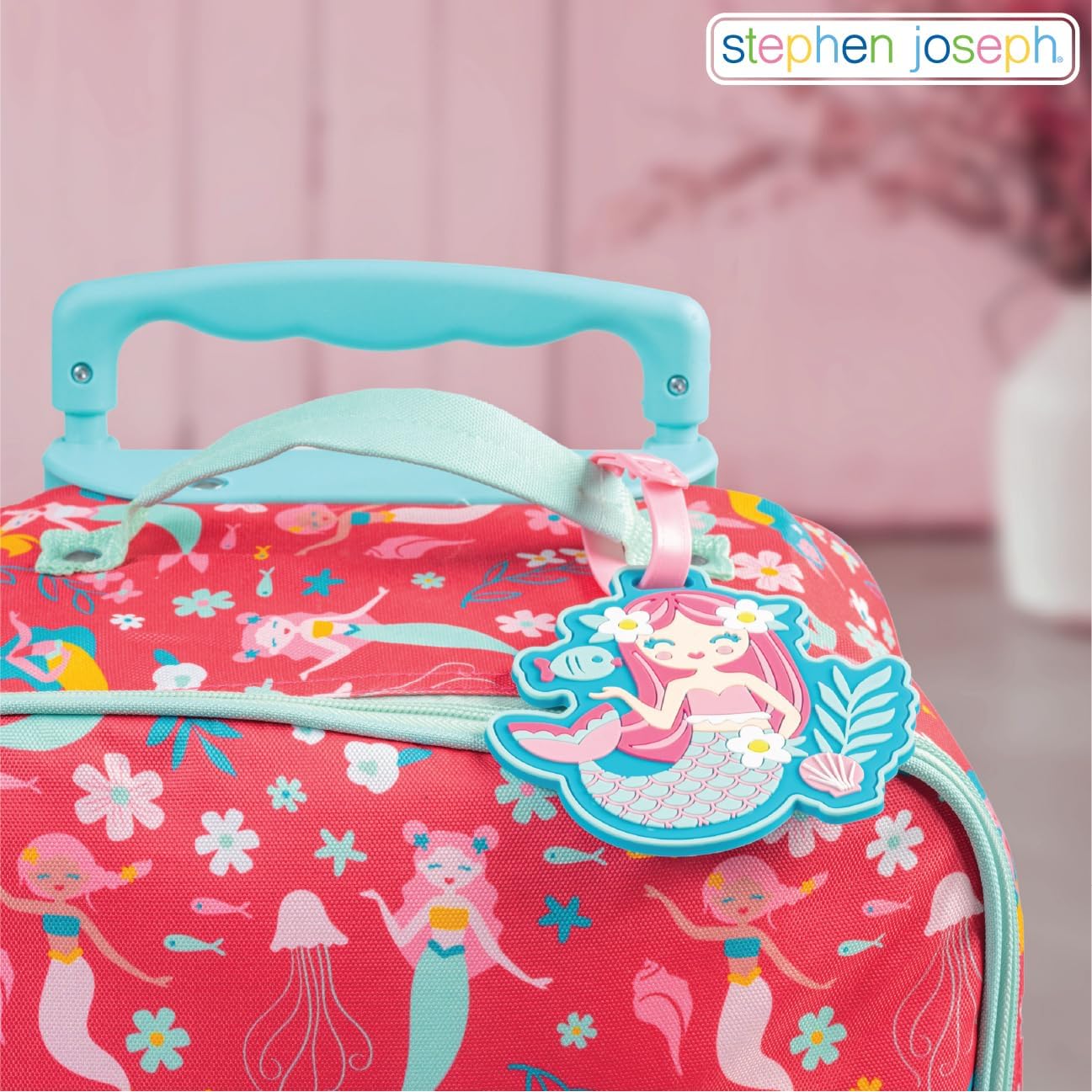 Stephen Joseph, Kids Luggage Tag, Cute Suitcase Tag with Name ID Card, Dino