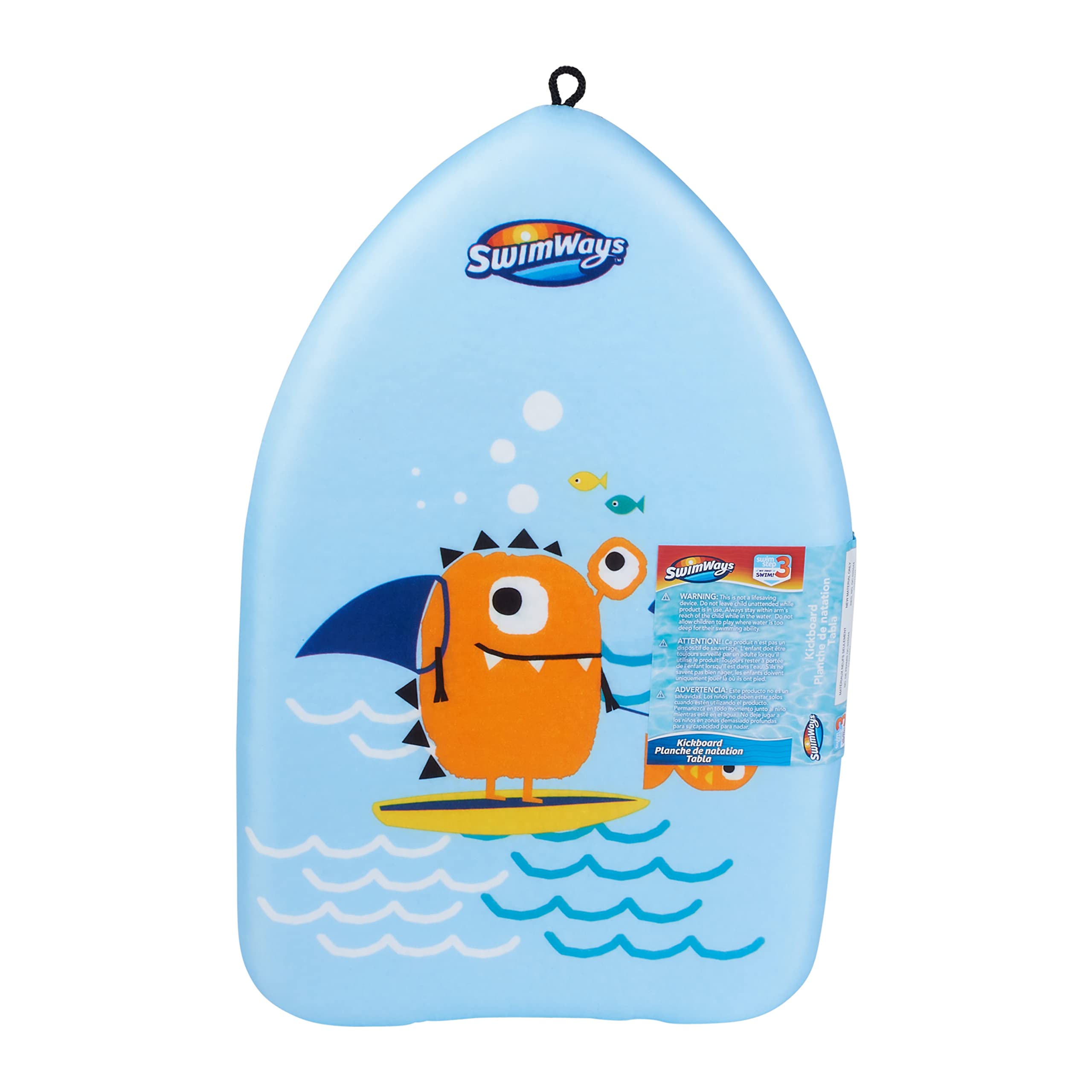 SwimWays Value Pack, occhialini da nuoto con viso di pesce, morbidi costumi da bagno e kick trainer con mostro marino, imparare a nuotare Kickboard