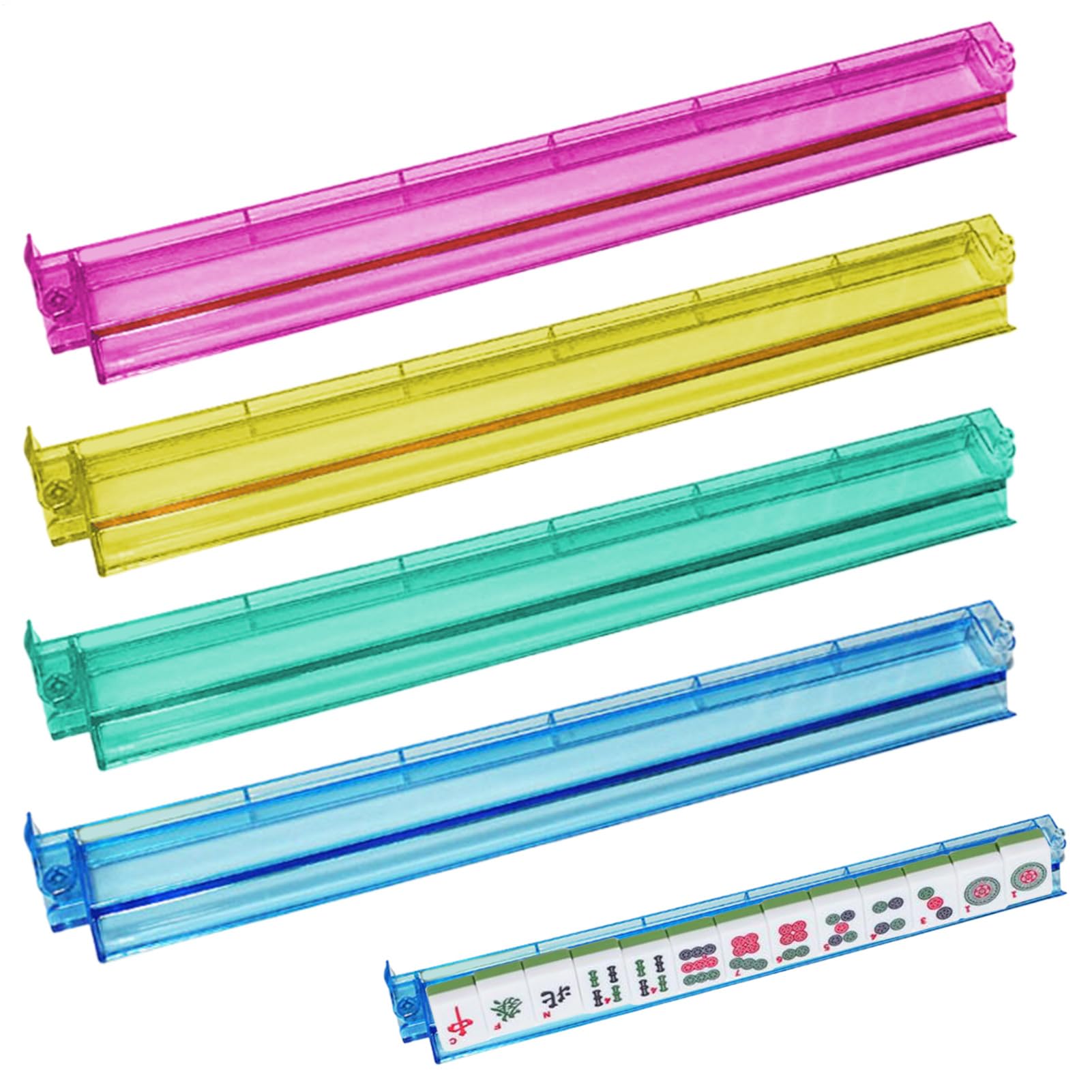 Poussoirs pour aligner, et les tuiles de Lot de 4 plateaux de rangement en