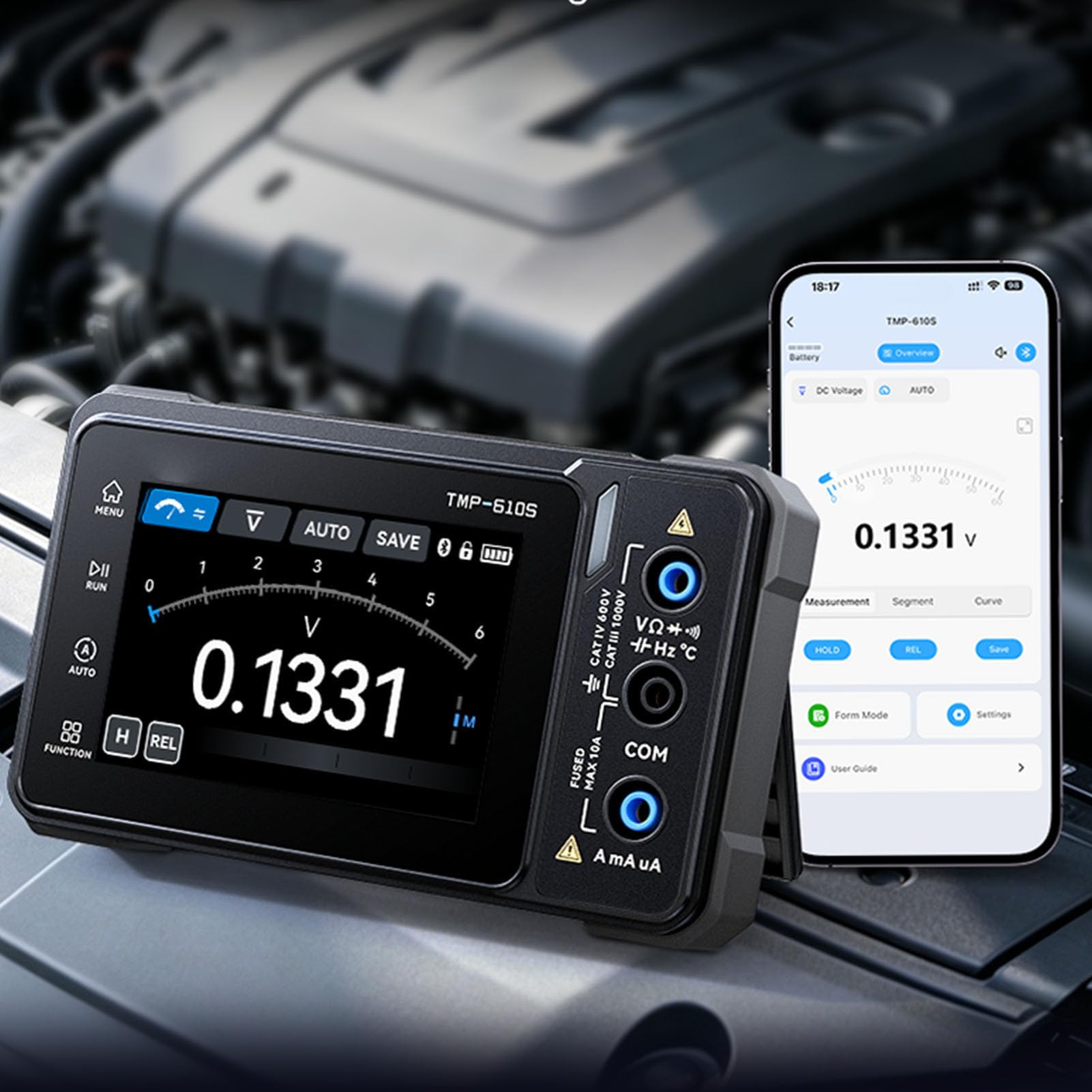 FTVOGUE Multímetro de Osciloscopio Digital Portátil 3 en 1 Generador de