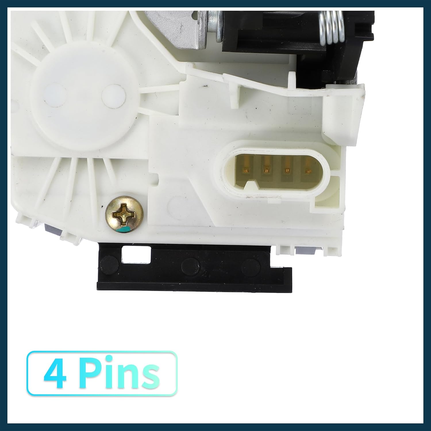 Car Door Lock Motor for Jeep Wrangler JK 2007-2018 Plastic and Metal Replacement | Rear Left Side Power Door Latch Actuator Assembly 1 Pcs