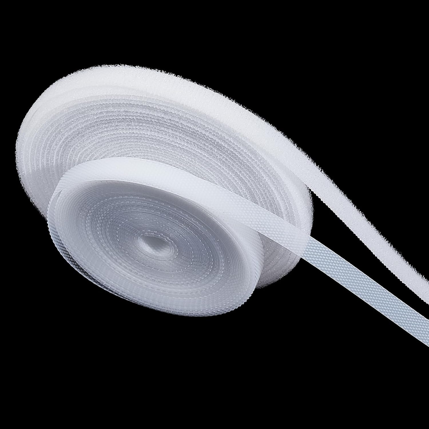 5 Yards 0.31 Inch Hook and Loop Tape, Nylon Hook and Loop Fasteners with Non-Adhesive, Interlocking Tapes for DIY Craft Interlocking Sewing Fasteners