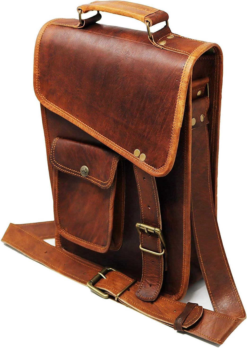 JaaldLeather messenger bag shoulder bag cross body