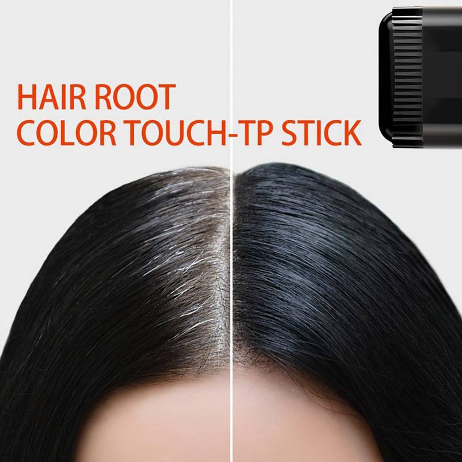 AANAHIL Hair Color Stick for White Hair Coverage Waterproof & Sweat-Proof Temporary Hair Dye Touch-Up Pen with Comb Applicator Quick Root Concealer for Men & Women (Black)