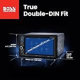 BOSS Audio Systems BV9364B Car Stereo DVD Player - Double Din, Bluetooth Audio/Hands-Free Calling, 6.2 Inch Touchscreen LCD Monitor, MP3 Player, CD, DVD, USB Port, SD, AUX Input, AM/FM Radio Receiver