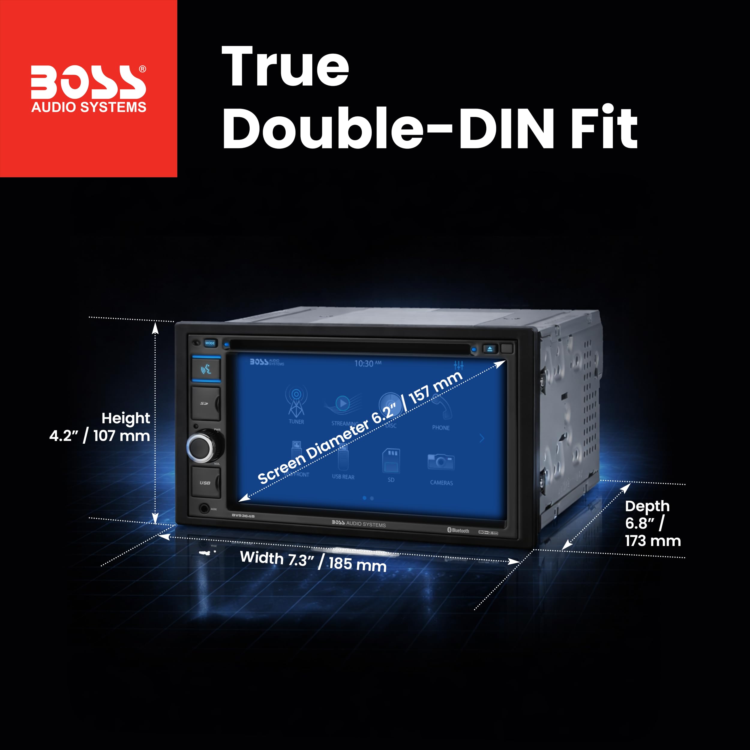 Amazon.com: BOSS Audio Systems BV9364B Car Stereo DVD Player