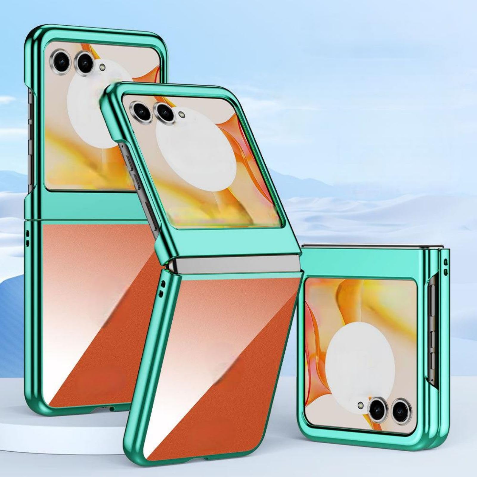 HülleCase for Razr 50 Ultra Transparent Cover,Clear Bumper Shell for Motorola Razr 50 Ultra(4)