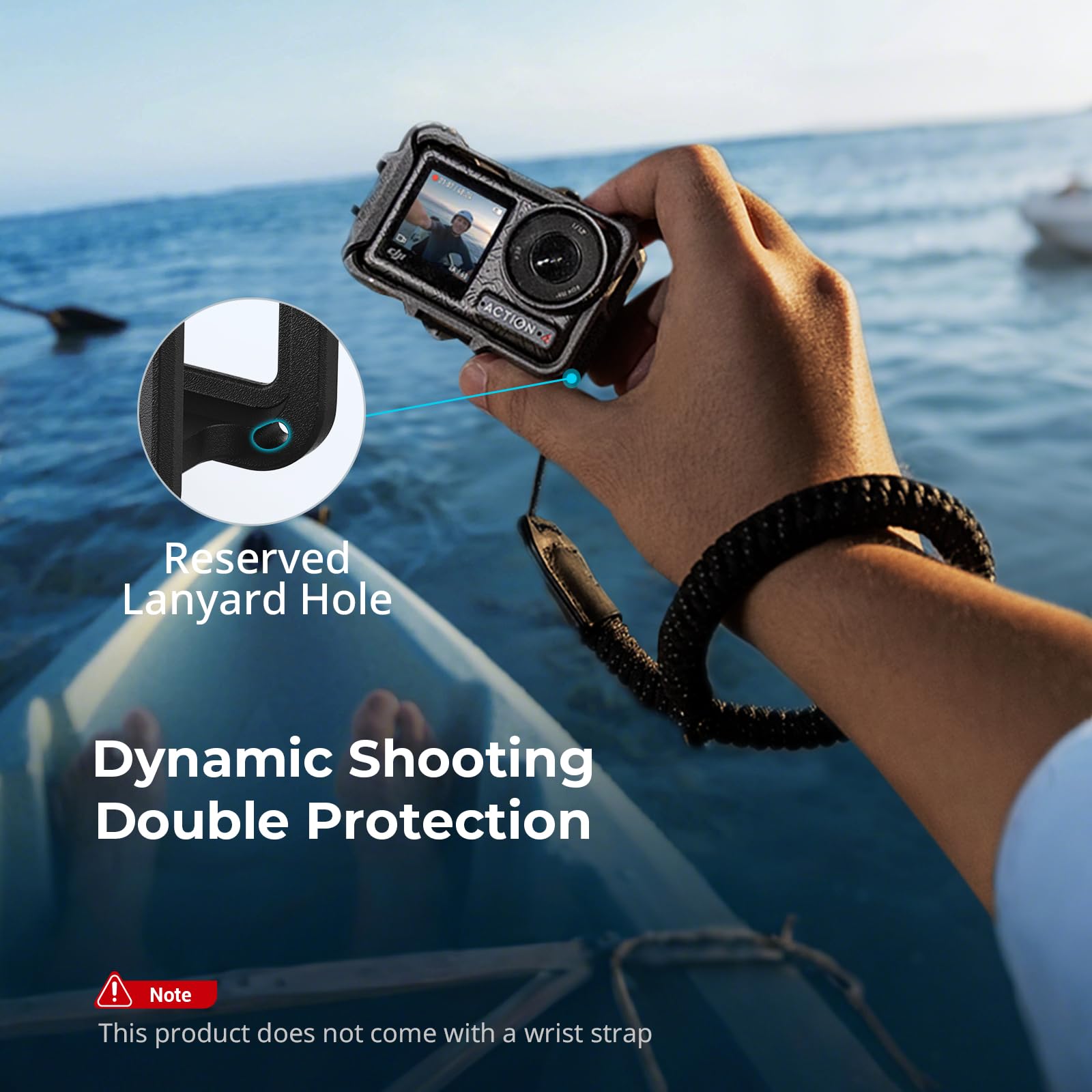SMALLRIG Action 5 Pro Action 4 Action 3 Cage dla DJI, klatka z wieloma interfejsami rozszerzeń, rama ochronna dla DJI Osmo Action 3 Action 4 Action 5 Pro - 5135
