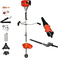 Roçadeira a Gasolina 52cc 2,5HP Profissional Bipartida com Adaptador Podador de Cerca Viva e Soprador de Folhas Carbon Fak