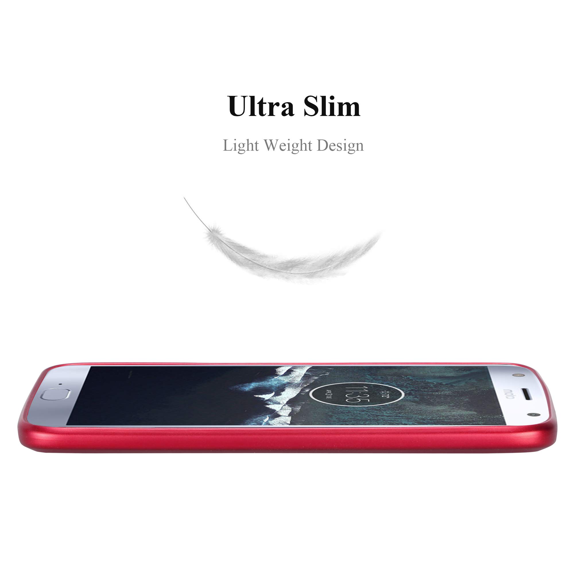 Custodia Rigida Effetto Metallizzato Argento Per Motorola Moto G5S Plus - 4