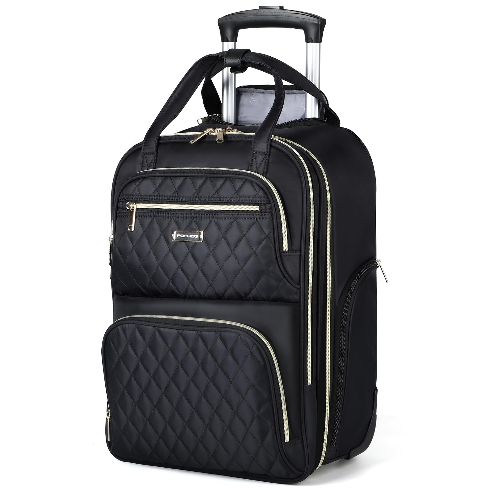 Ponhog Sac à Dos à roulettes pour Femme, Sac à Dos de Voyage pour Ordinateur Portable de 15.6", Sac à Dos à roulettes de 30L pour Adultes, Travail, Travail, Nuit, Article Personnel