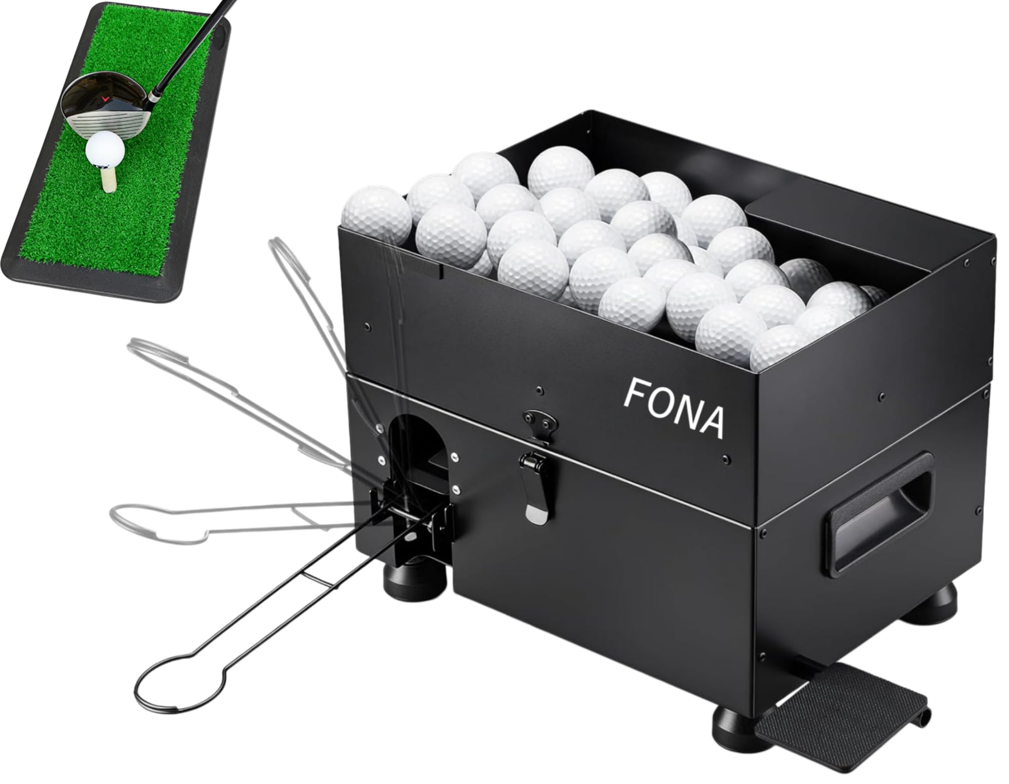 ゴルフ 球出し機 ＆ アプローチネット　お薦め品です Amazon | FONA ゴルフ 球出し機 ペダル式 半自動 電源不要 ゴルフ