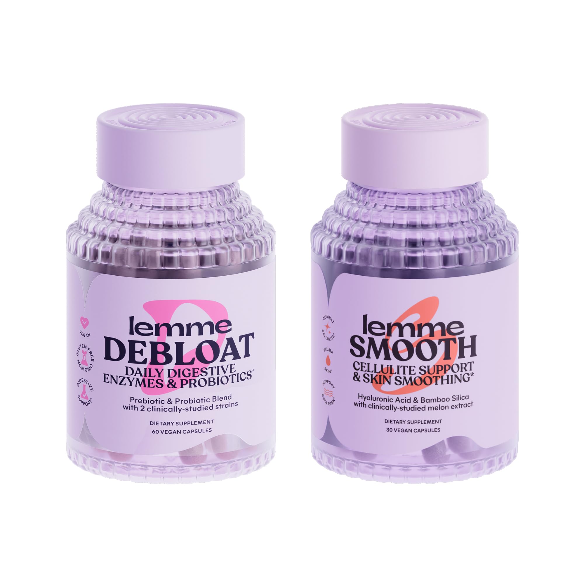 Amazon.com: Lemme Debloat and Smooth Bundle - Prebiotic, Probiotic