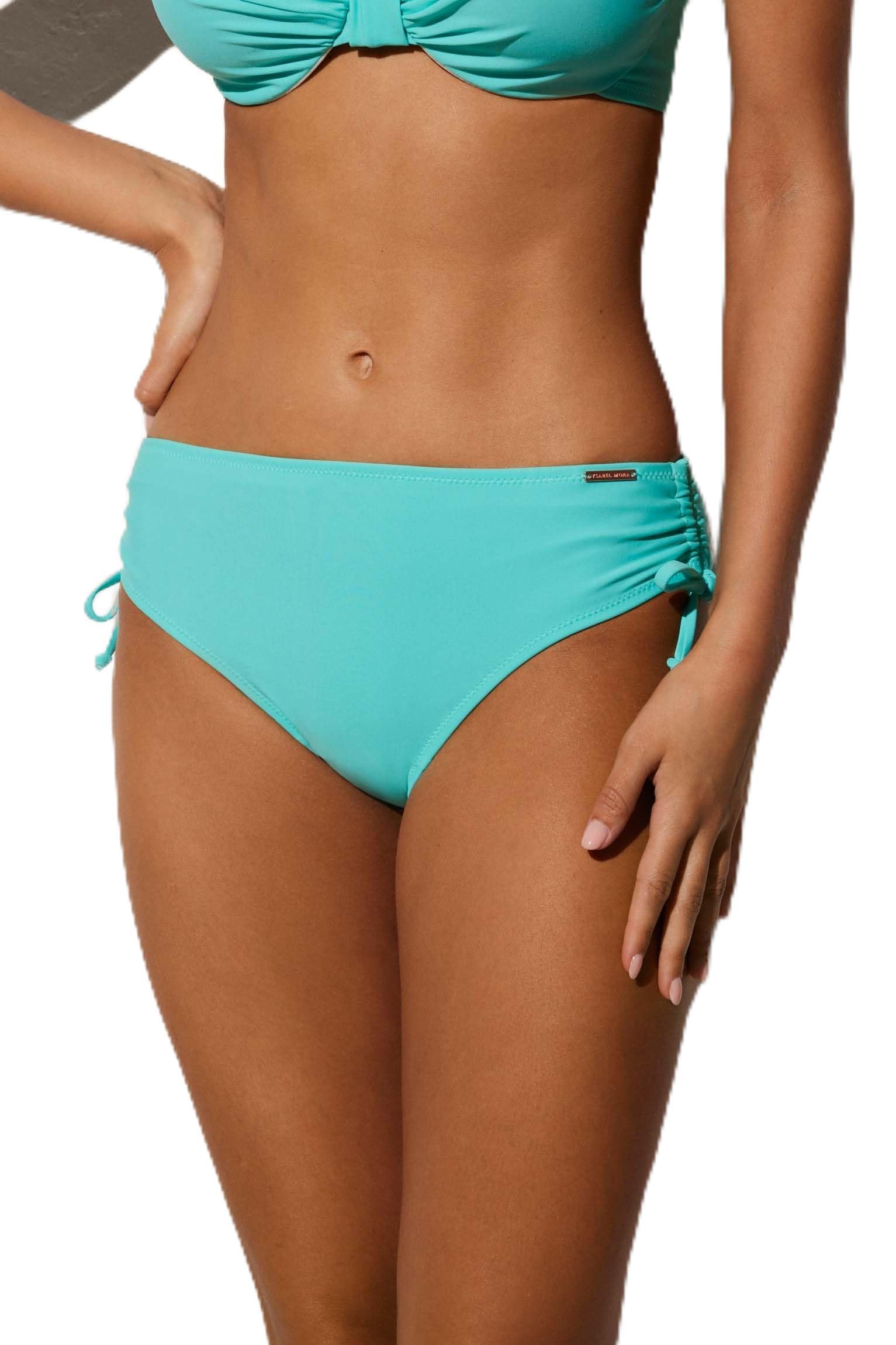 YSABEL MORA Braga Bikini Midi Reductora Lisa Azul