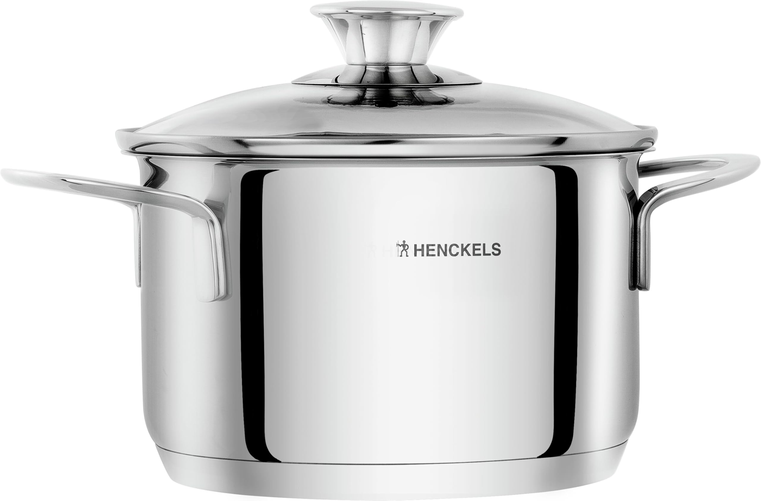 HENCKELY by ZWILLING Reflection - Set di pentole da 5 pezzi, coperchio in vetro, acciaio INOX 18/10, per tutti i piani cottura, incl. induzione