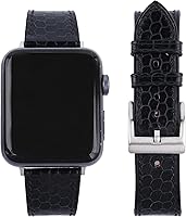 Vista 1 de Bands Compatible with Apple Watch Band 49mm 45mm 44mm 42mm 41mm 40mm 38mm Men Woman Sea Snake Leather Wristband Replacement Band Compatible with