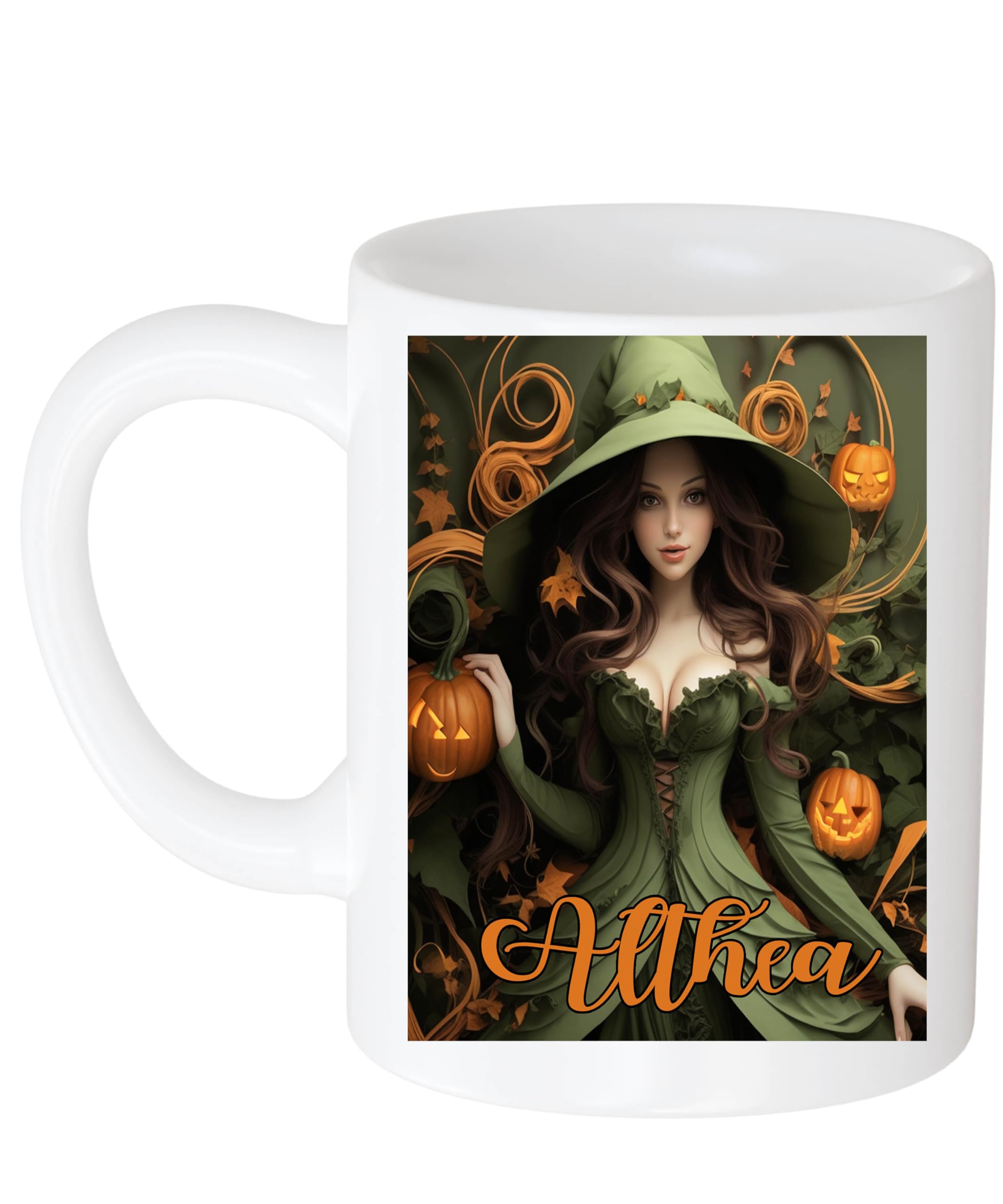 Amazon.com: Personalized Witch Name Althea Hat Witch Halloween Ceramic Mug,  Custom Family Names Mug, Halloween Mugs To Mom Grandma Mimi Nana Aunt 11 Oz  White Ceramic Coffee Mug 599881 : Home & Kitchen