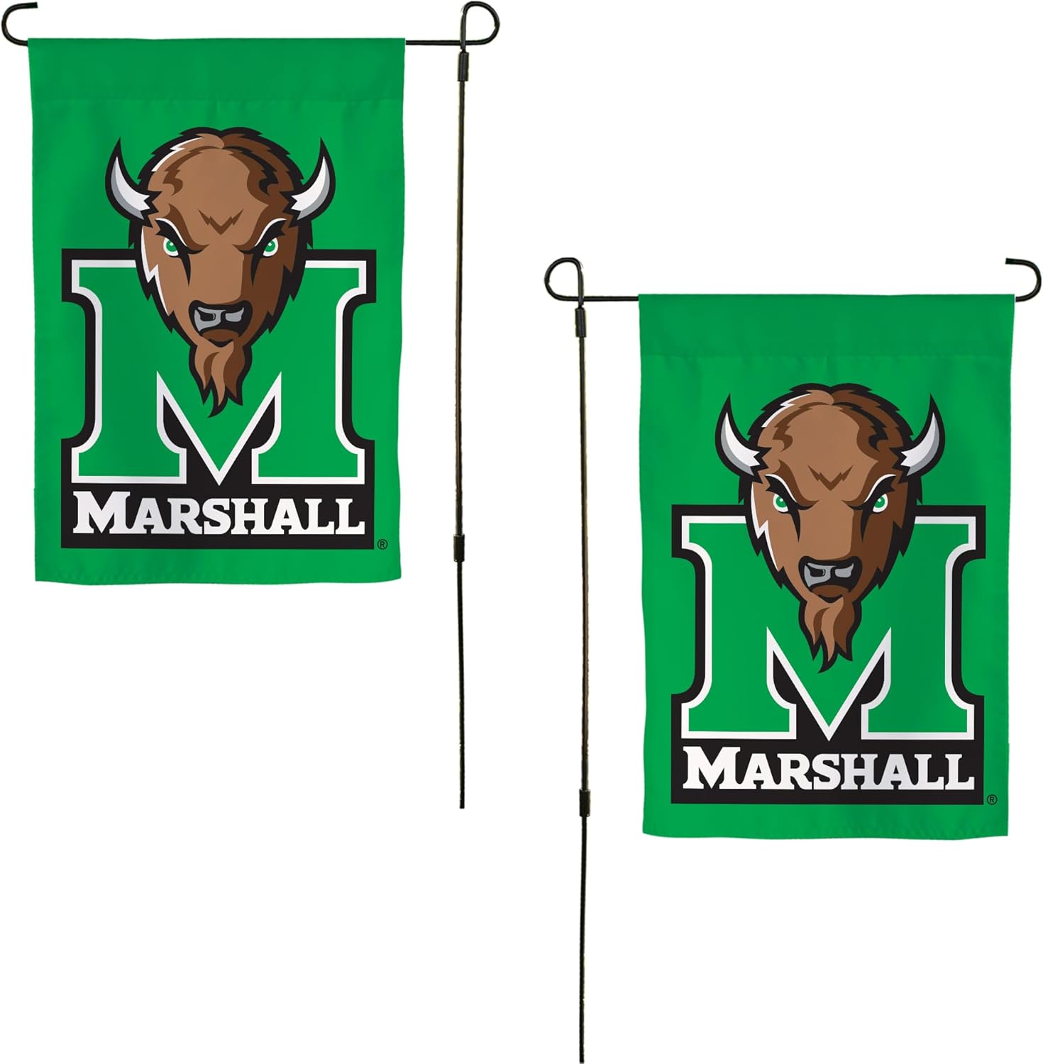 Desert Cactus Marshall University MU Garden Flag – 19 x 12 inch Marshall Thundering Herd Banner, For Outdoor Display and Events (Design A)