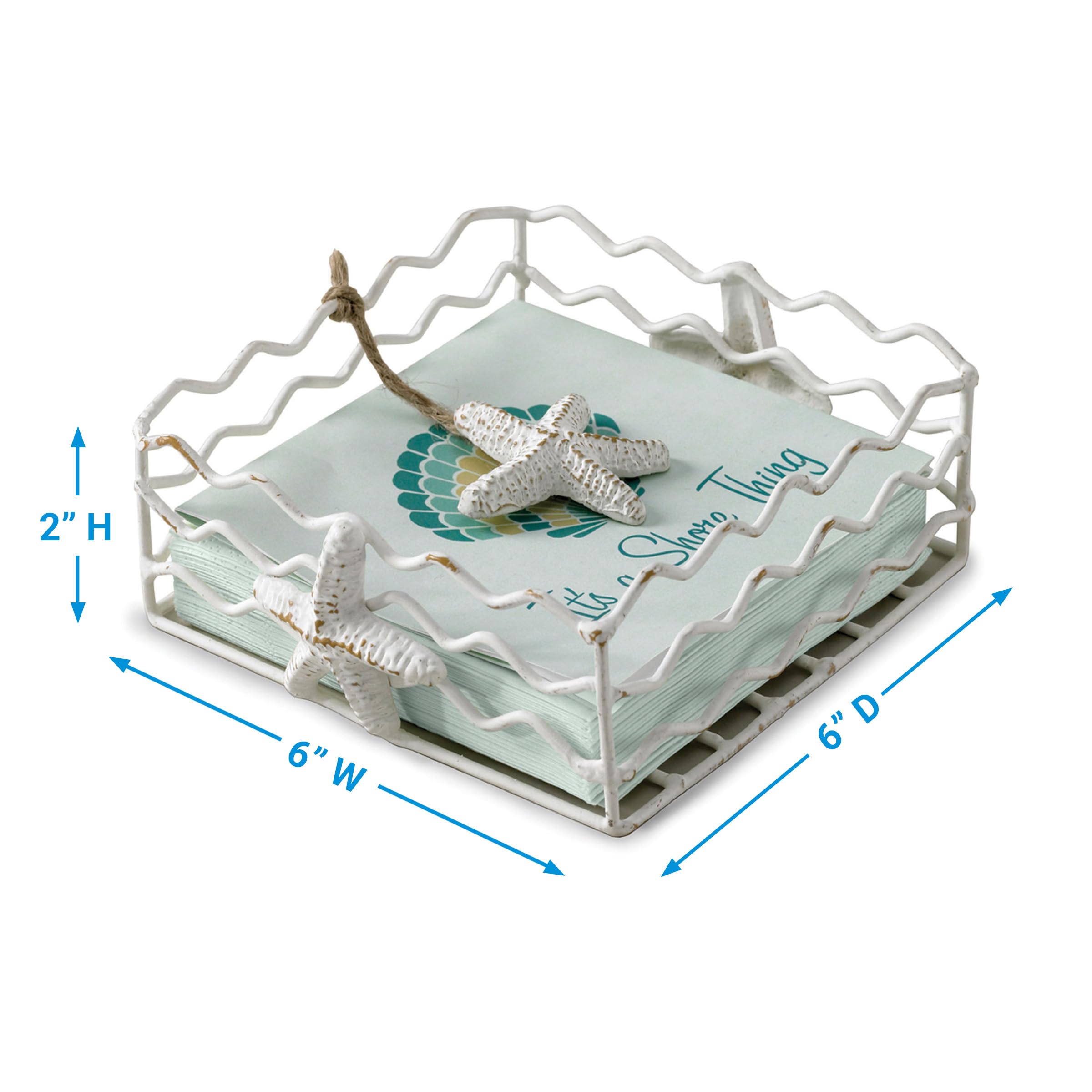 Starfish Beverage Napkin Holder