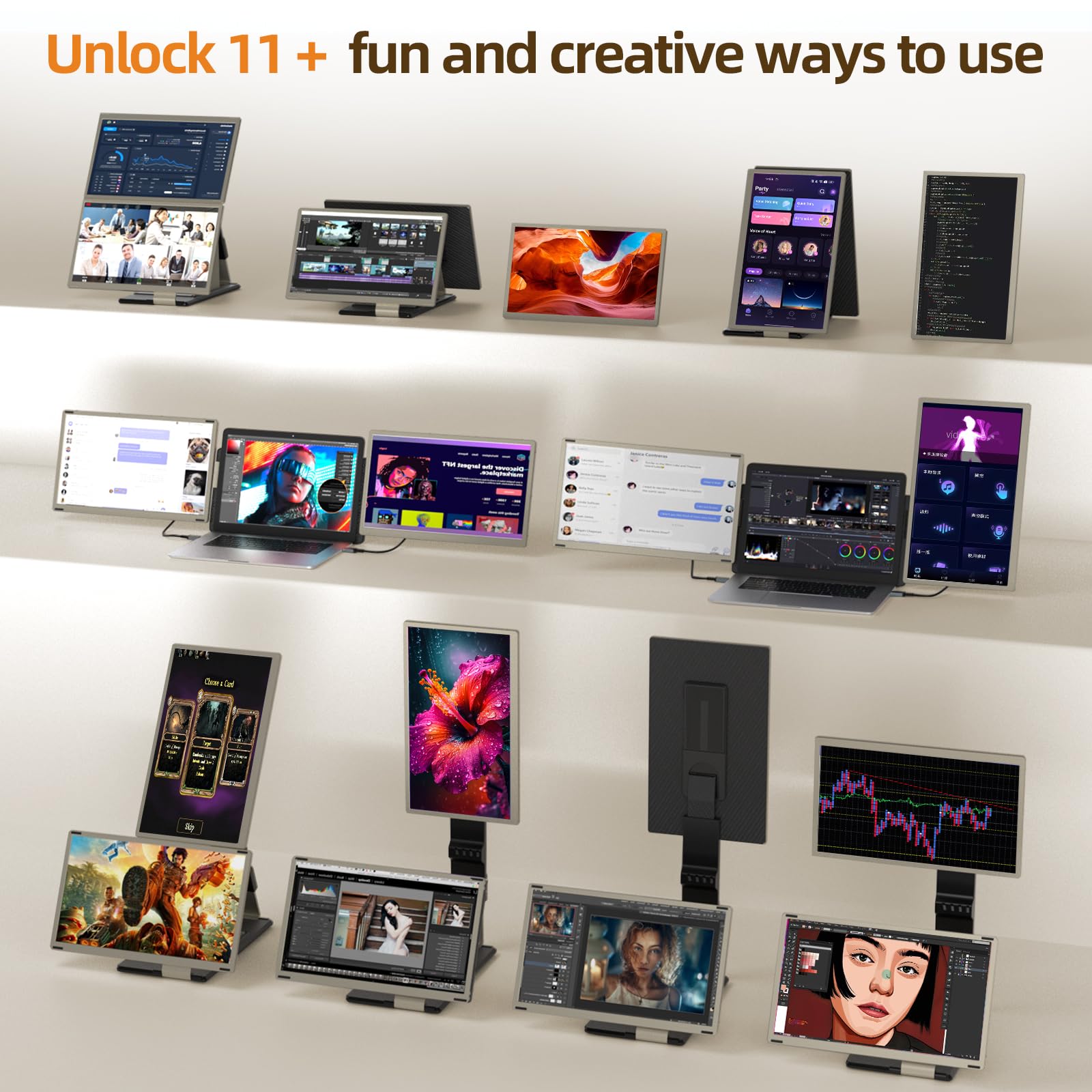 Laptop Screen Extender Monitor 15.6