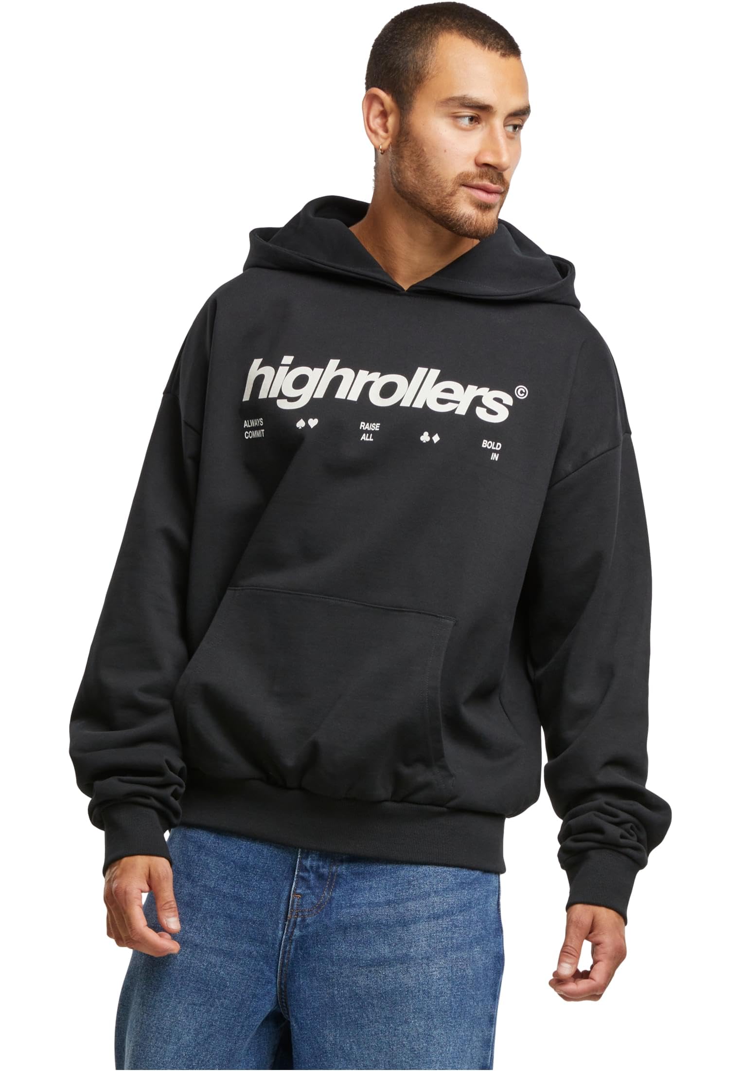Mister Tee Mt3464-highrollers Oversize Hoody Hooded Sweatshirt Hombre (Pack de 1)