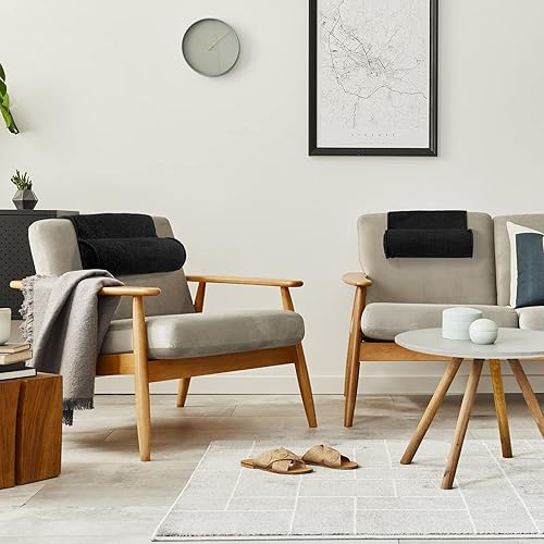 Miniatura 5 de Weysat Almohada para el cuello para silla reclinable, forro polar antideslizante, ajustable, soporte para el cuello, almohada para reposacabezas