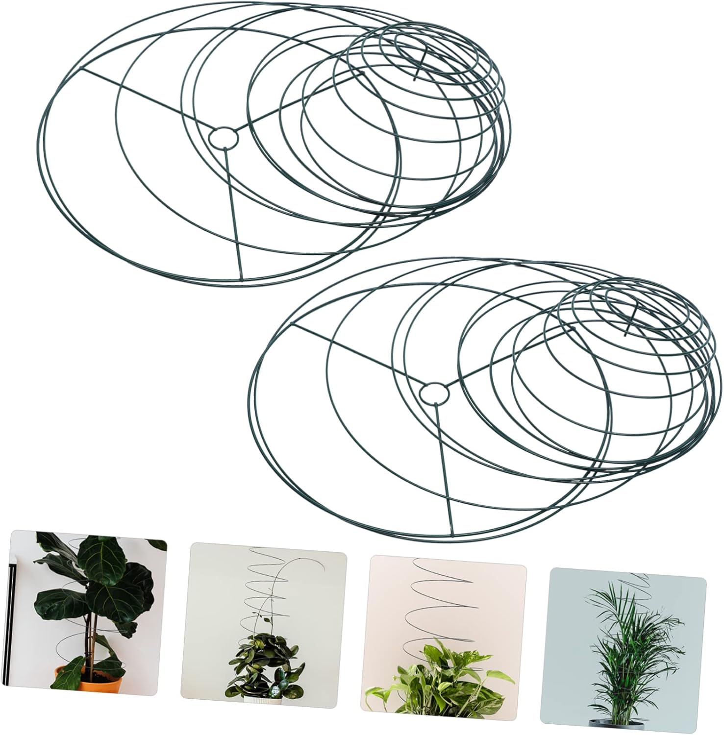 2pcs Spiral Plant Support Cage for Tomatoes Garden Accessory Rustproof Design for Climbing Plants Sturdy and Decorative