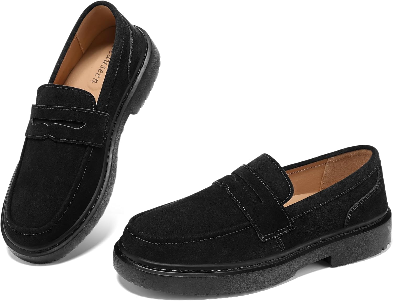 BEAUSEEN Women's Loafers - Comfortable Walking Shoes