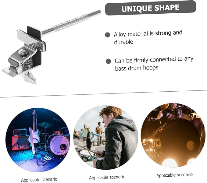 Soporte para Cowbell con Abrazadera para Bombo miniatura 9