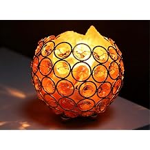 Himalayan Pink Salt Lamp, 3-LevelDimmable Night Light, Natural Crystal Salt Rock,UL Certified Plug-in Cord, Air Purifying WarmLamp for Bedroom Office Home Decor Crystal Sphere