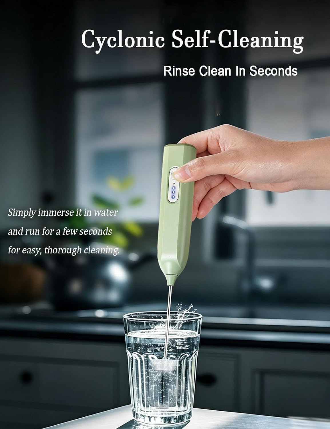 Electric Matcha Whisk - Milk Frother Handheld for Creamy Lattes