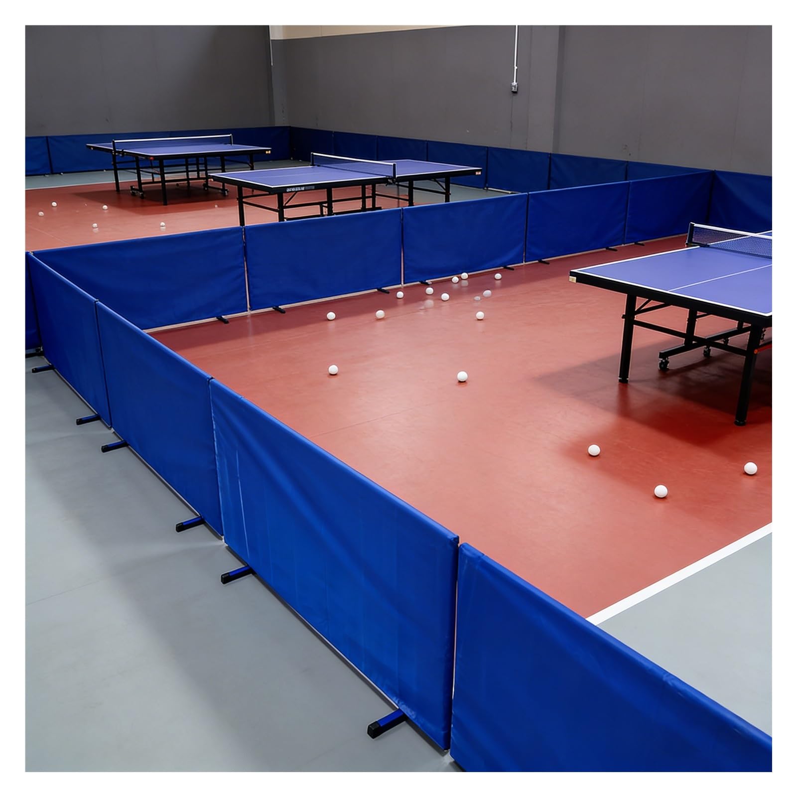 Set di deflettori da ping pong autoportanti, 36/9/12 pannelli, portatile, per scuole, parchi giochi e cortili, 140 x 72 cm