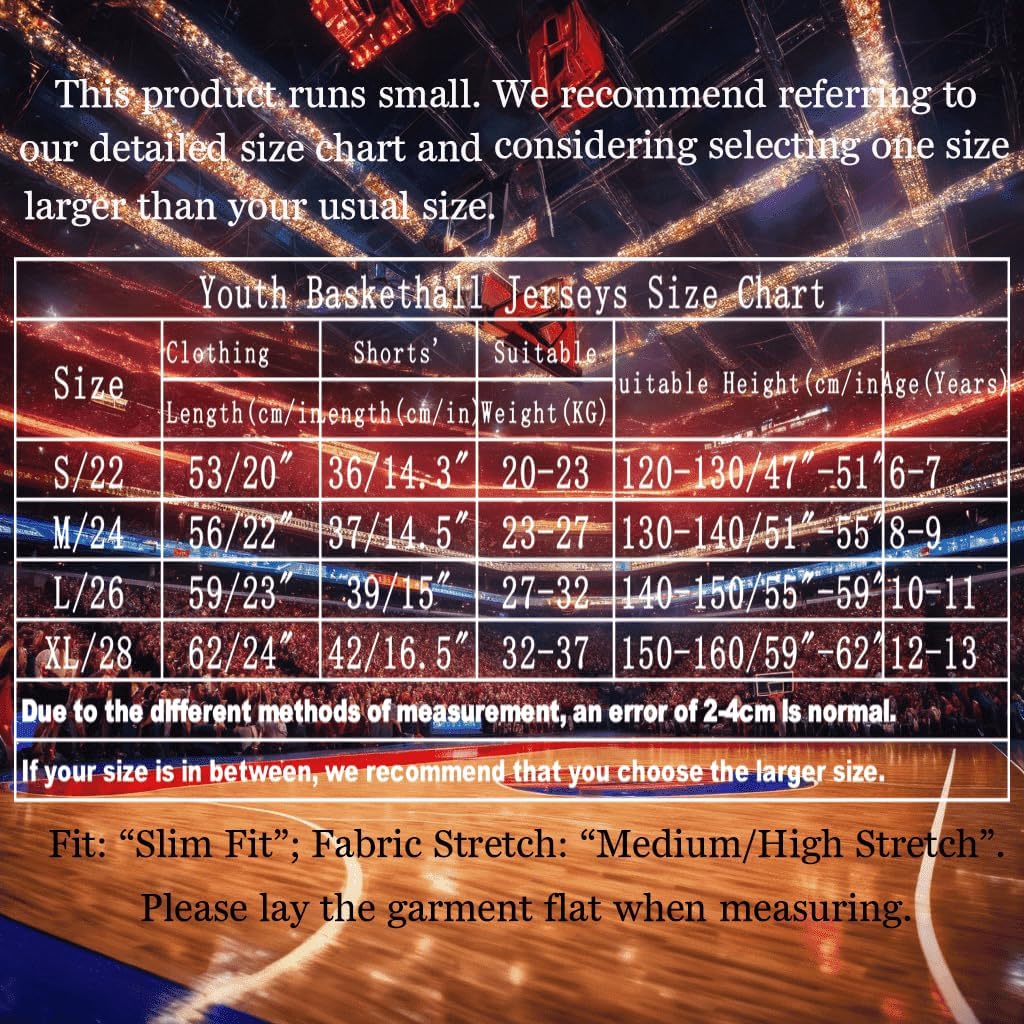 3PC Basketball Jersey Set for Youth Basketball Tank Top + Track Shorts+ Socks Set - Image 5