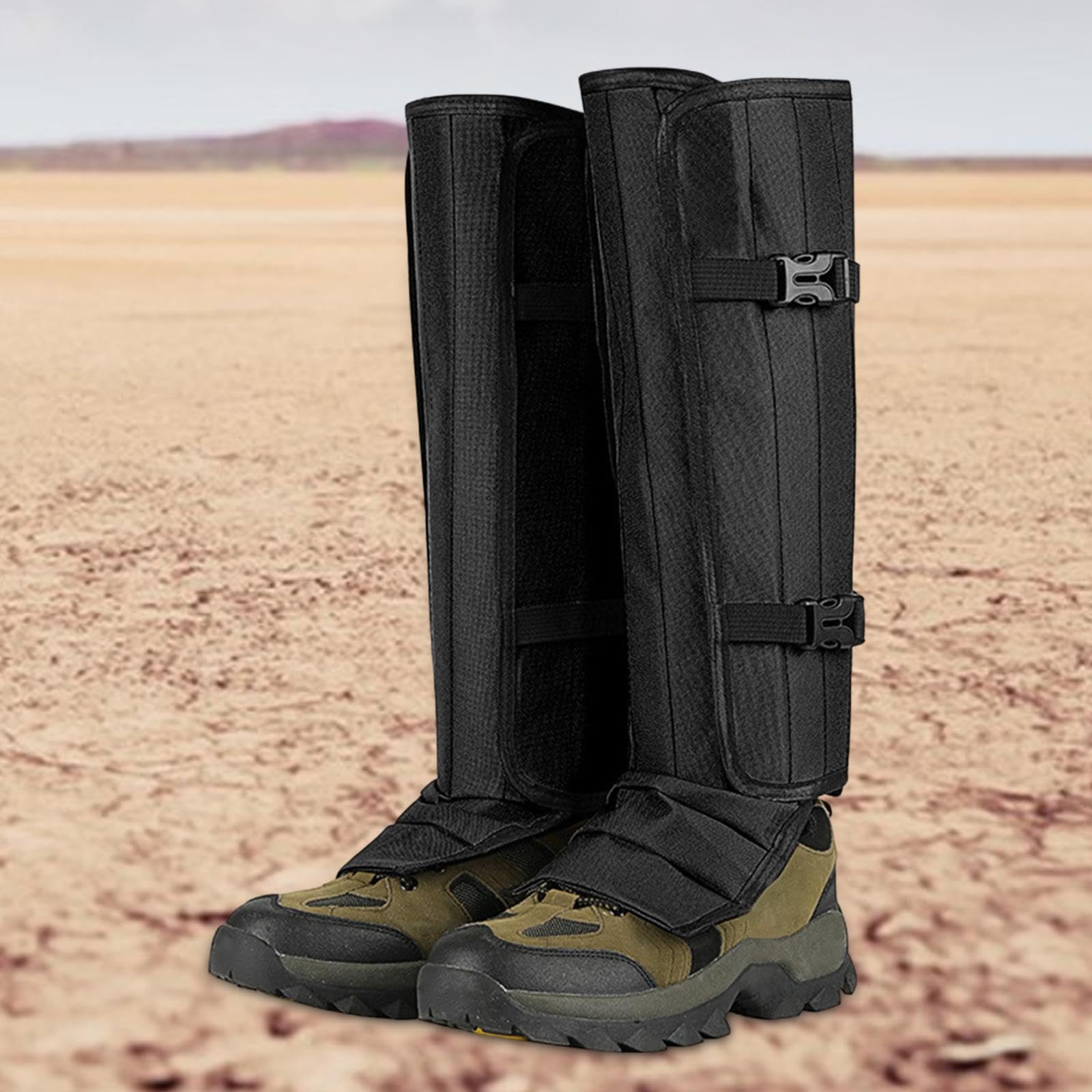 F Fityle Guêtres anti-serpents, protège-jambes imperméables, couvre-chaussures d'hiver pour, alpinisme, sports de plein air, escalade et marche.