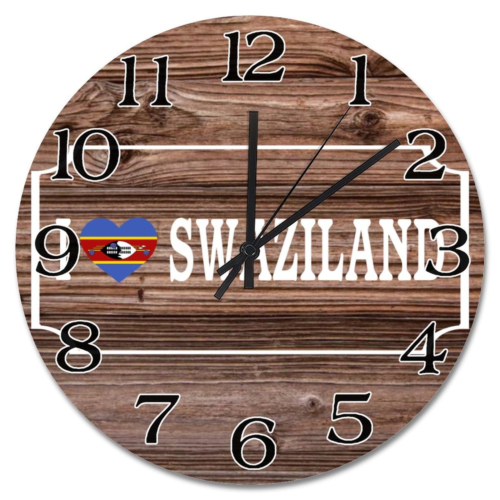 Horloge Swaziland à piles pour résoudre le manque de décoration murale
