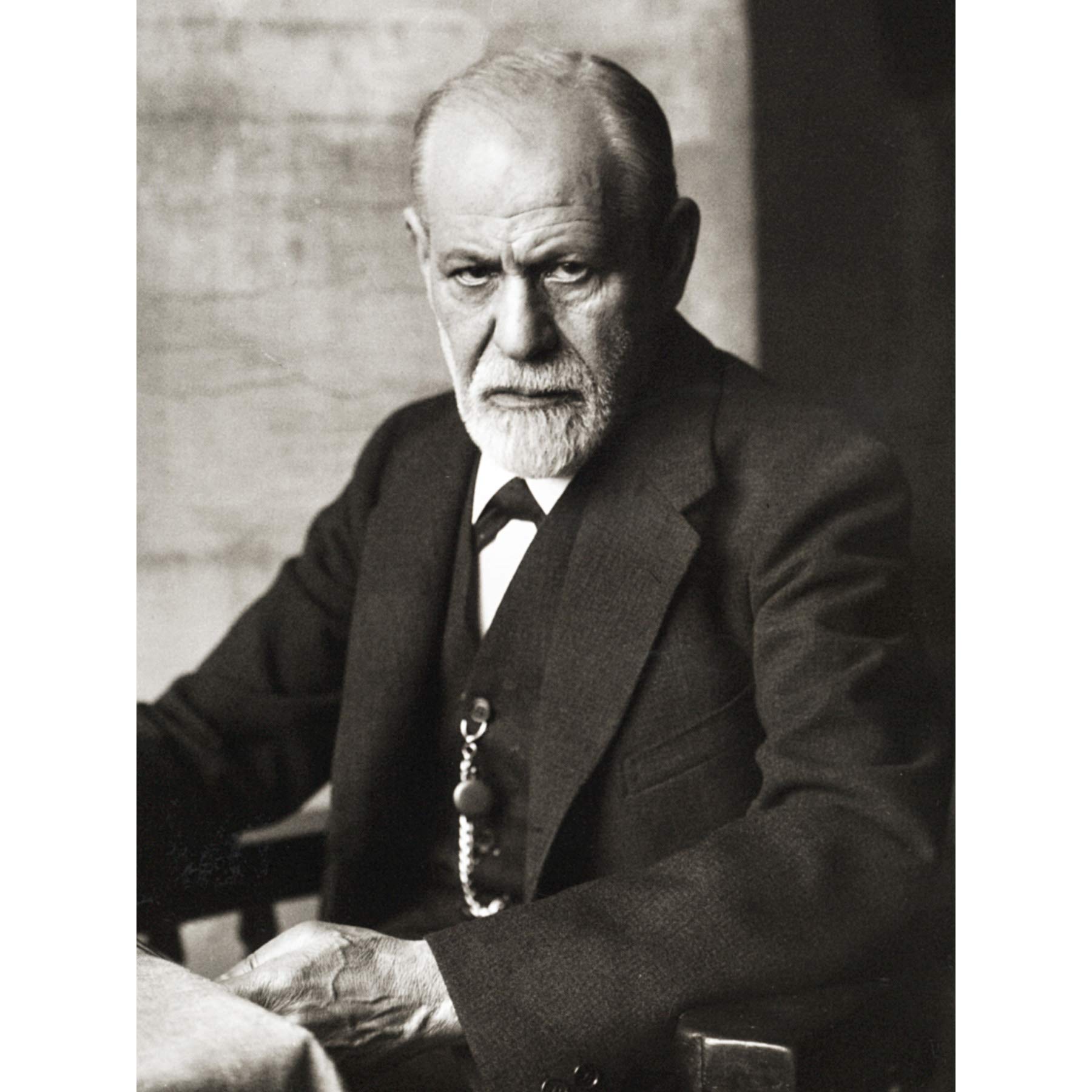 Kunstdruck auf Leinwand, Portrait-Psychoanalyst, Neurologe, Sigmund Freud, 45,7 x 61 cm