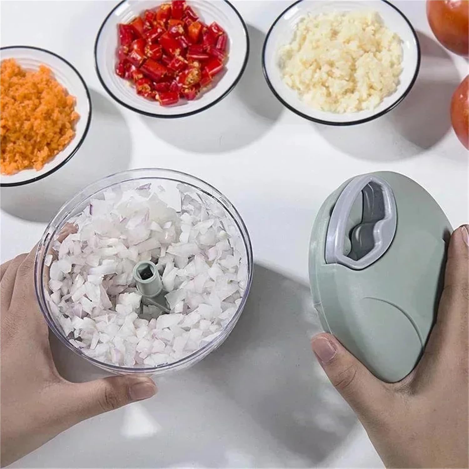 500ML Home Garlic Press Manual Mincer Garlic Crusher Garlic Paste Grinder Meat Mincer