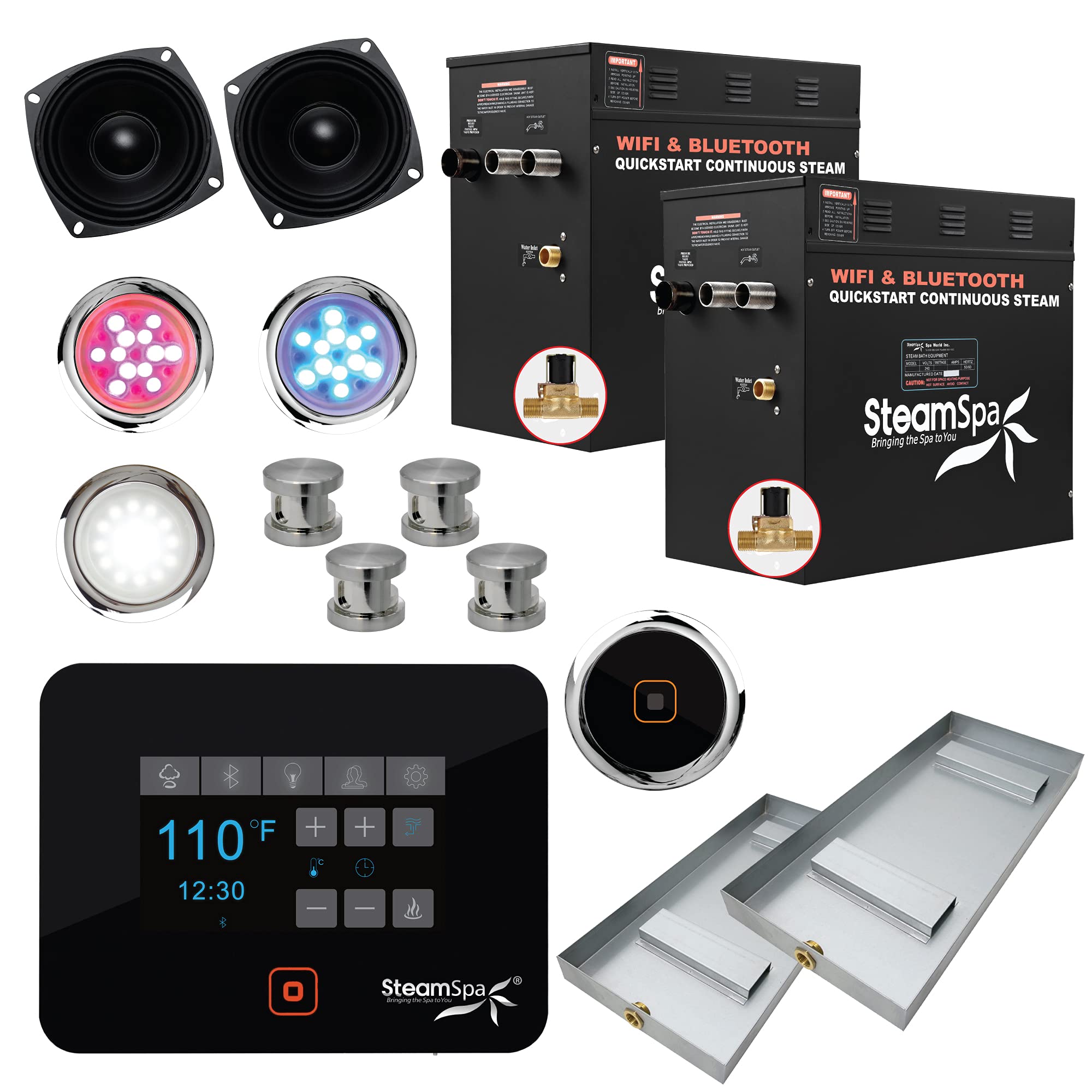Generator With Quick Start Continuous Steam Technology, Wi Fi