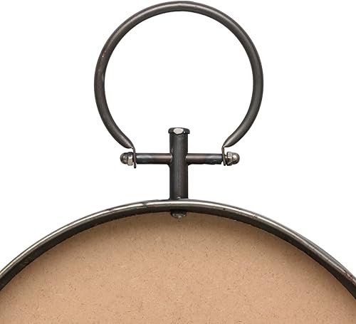 Miniatura 4 de Stonebriar 24.6" x 14" Oval Bronze Metal Wall Mirror with Rivet Detail and Hanging Loop, Decorative Rustic Decor for the Living Room, Bedroom,