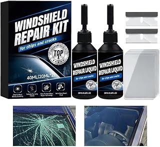 Vindrutor-stenslag-reparationssats 2 stycken glassprickborttagare | Vindruta, glas reparationssats för verkstad, garage, hem, uppfart, fönsterrutor, lastbil, SUV