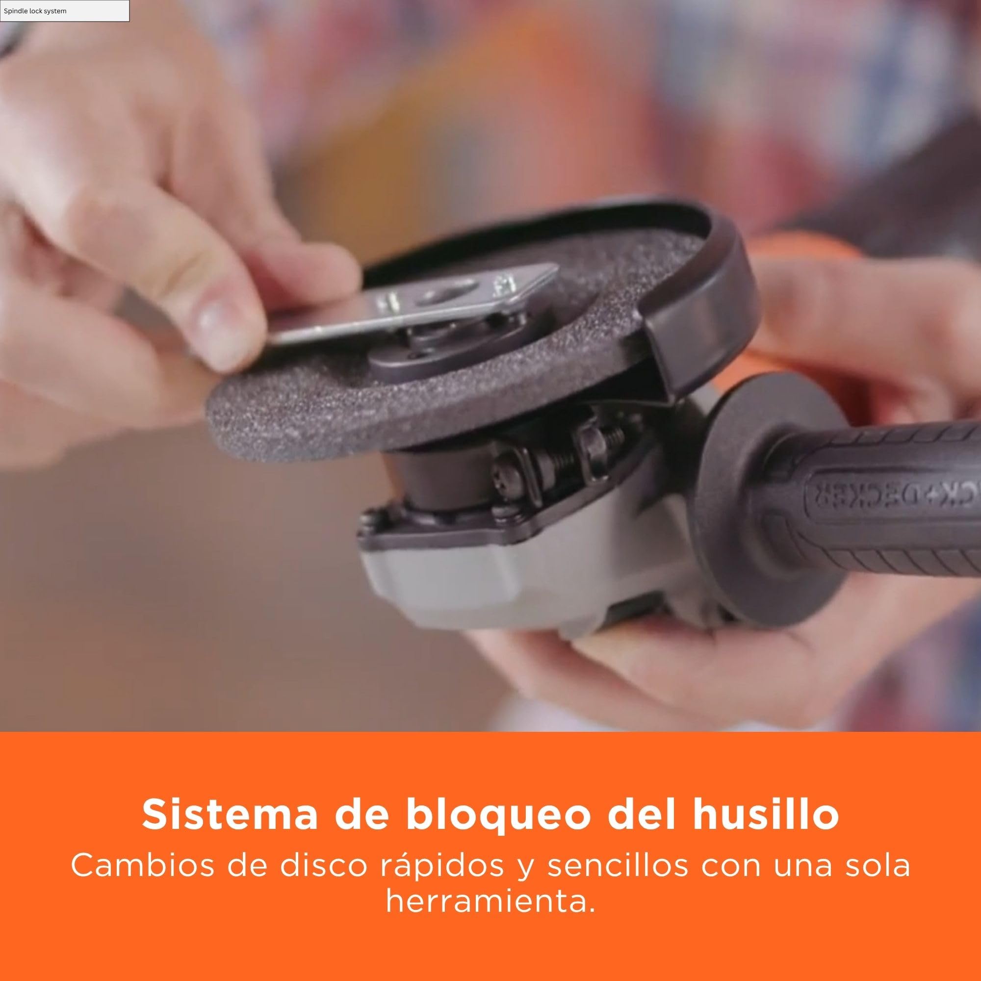BLACK+DECKER Amoladora angular compacta con cable de 15mm 710W, BEG010-QS,