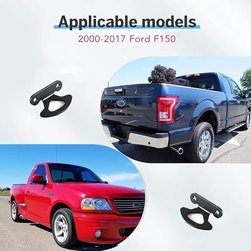Miniatura 5 de Juego de 4 anclajes de anclajes de amarre para cama interior compatibles con F150 2000-2017 Styleside 2004-2017 y Explorer Sport Trac 2001-2010