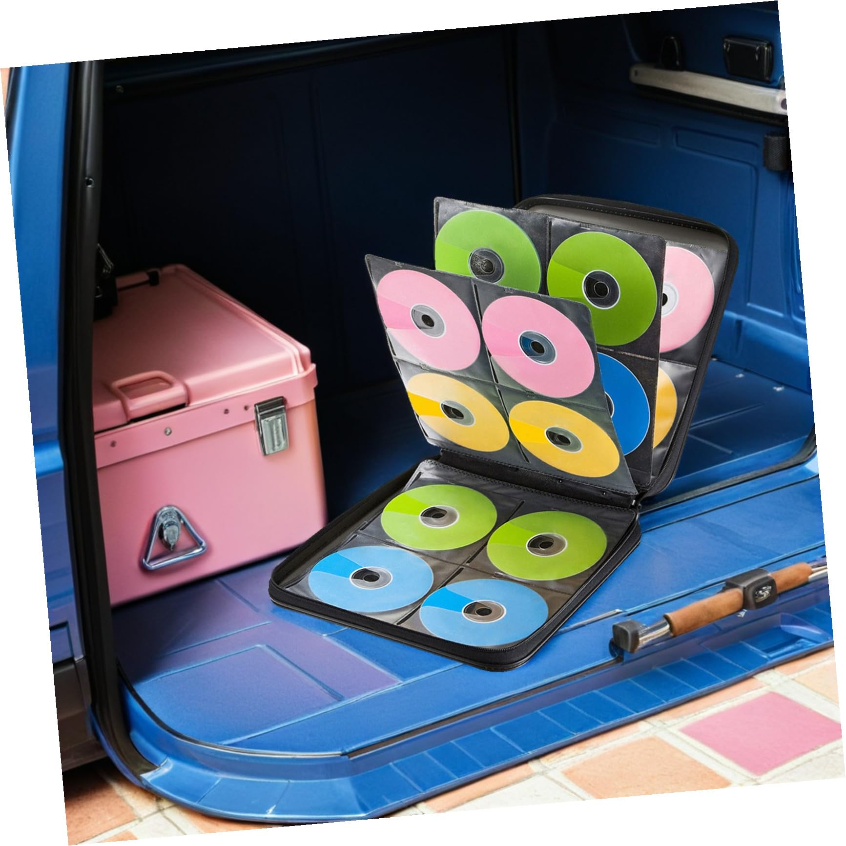 Custodia Per Dvd Da Borsa Porta Cd e Film Custodia Portatile Per Auto Materiale Sicuro Per Dischi
