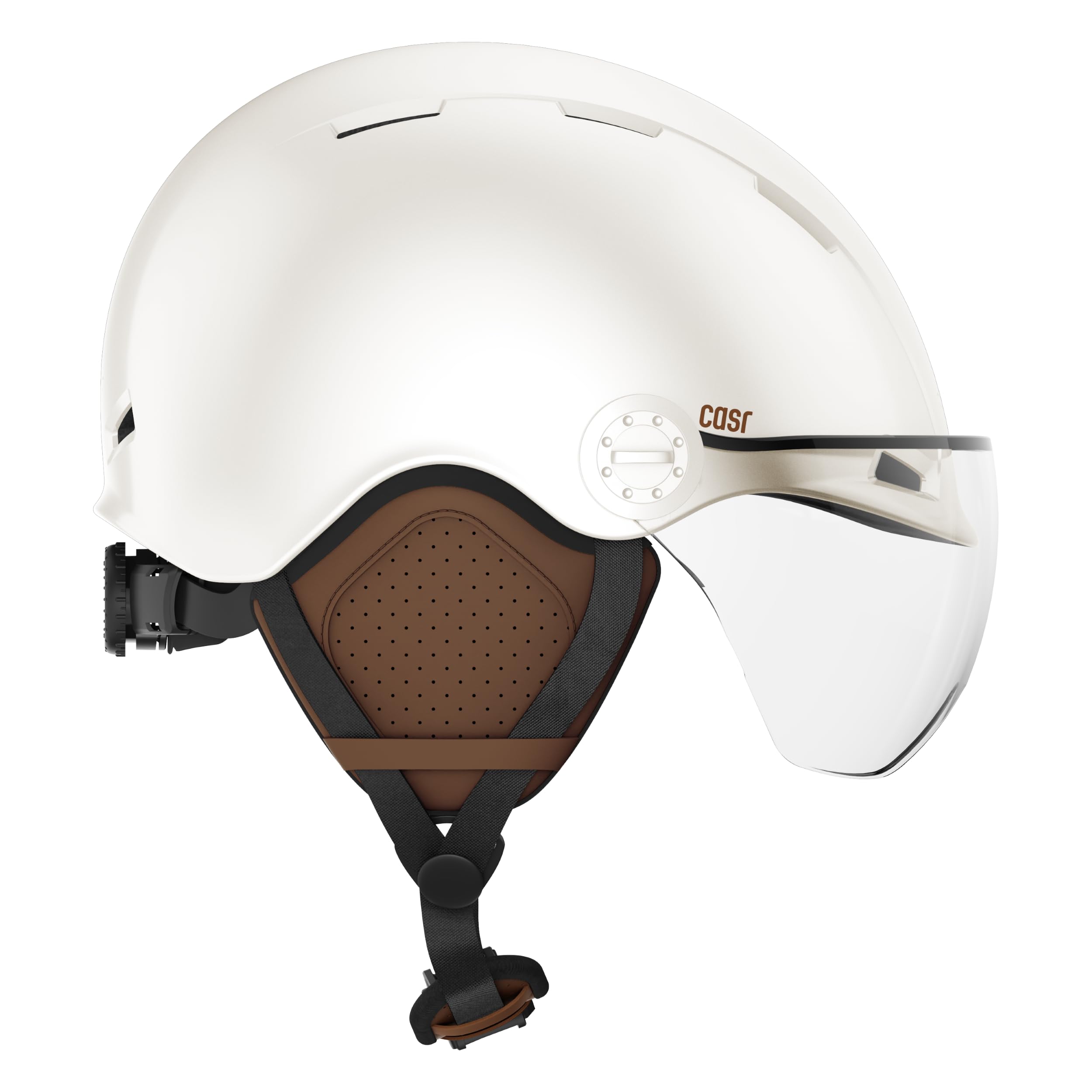 CASR Style Casco per Monopattino Elettrico Adulto Uomo Donna, Casco Bici Adulto con Visiera – Urbano E-Bike, Skate, Paraorecchie Rimovibili, Regolabile, Traspirante